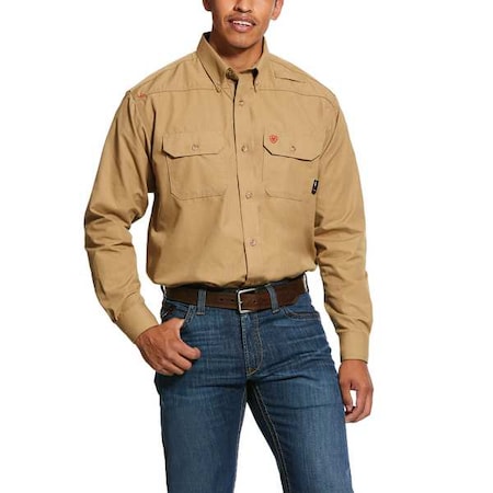 Men's Flame-Resistant Shirt, 9.5 cal/sq cm, L, GlenGuard(R)