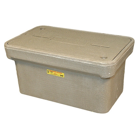 Underground Enclosure Assembly, Electric Cover, 12 in H, 25 in L, 15-1/2 in W, 22,000 lb