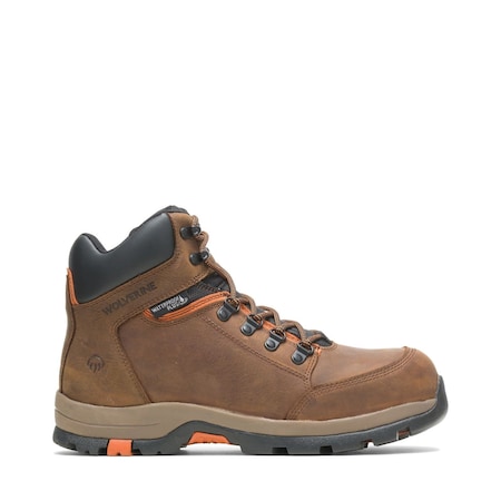 Men's 6-Inch Work Boot, 13 W, Steel Toe, Brown, W211043