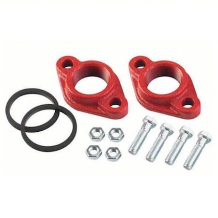 FlangeKits,CastIron,FNPT,1in,PK2