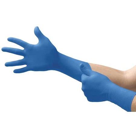 SG-375, Disposable Gloves, Greater than 10.00 mil Palm, Latex, Powder-Free, S (7), 50 PK, Blue