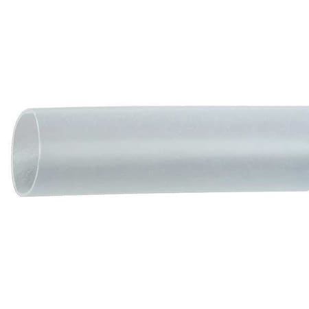 Heat Shrink Tube, Thin Wall, 2:1 I.D. Shrink Ratio, 0.5 in I.D. Before Shrinking, Clear, 100 ft