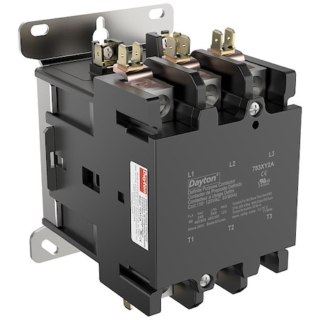 Definite Purpose Magnetic Contactor, 120V AC, 3 P, Non-Reversing, 3 Phase, Box Lug