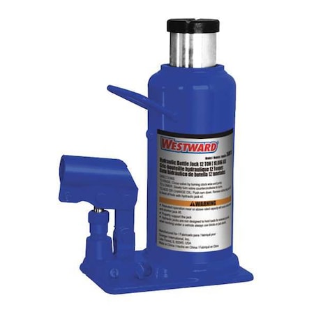 Bottle Jack,12 Tons,9-1/2in.L