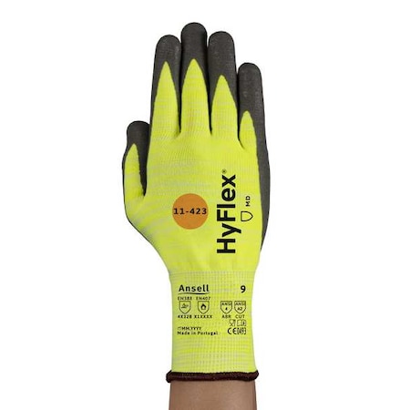 Cut Resistant Coated Gloves, Cut Level A2 ,Polyurethane ,Smooth ,M 1 PR