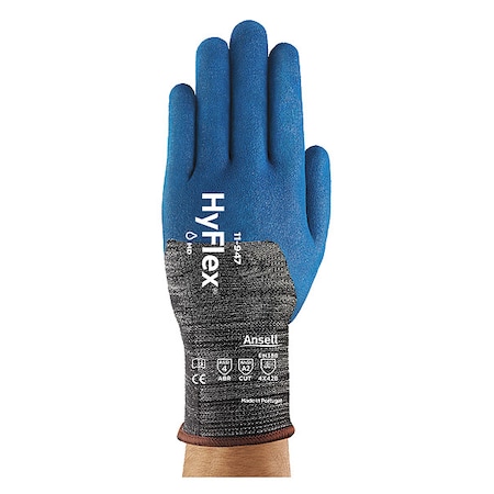 Cut-Resistant Coated Gloves, Cut Level A2 ,Dipped ,Nitrile ,Sandy ,M 1 PR