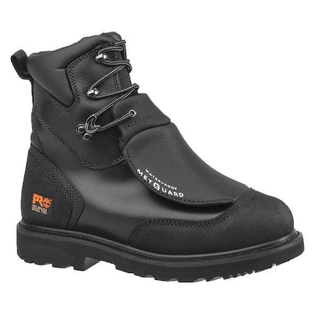 Men's 8-Inch Work Boot, 9 W, Black, 53530