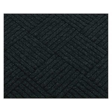 Entrance Mat, Polypropylene, 3/8 in Thick, Charcoal, 4 ft W x 6 ft L