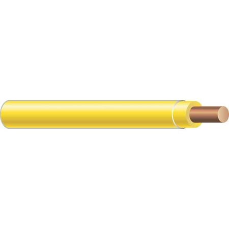 THHN Building Wire, Copper, 14 AWG, 1C, Yellow, Solid, 500 ft