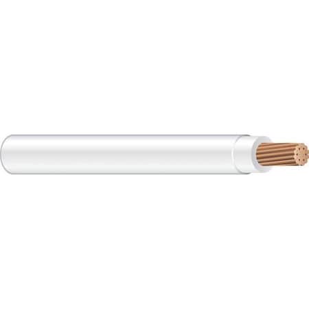 THHN Building Wire, Copper, 8 AWG, 1C, White, Stranded, 100 ft