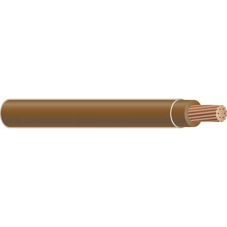 THHN Building Wire, Copper, 6 AWG, 1C, Brown, Stranded, 500 ft