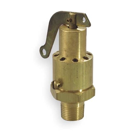 Safety Relief Valve,1/4 In,15 psi,Brass