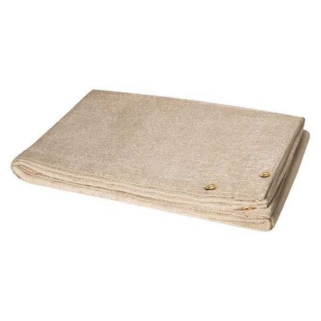 Welding Blanket, Fiberglass, 6 ft. W., 4 ft. H., 18 oz/sq yd, 1,000 Degrees F Withstand Temp., Tan