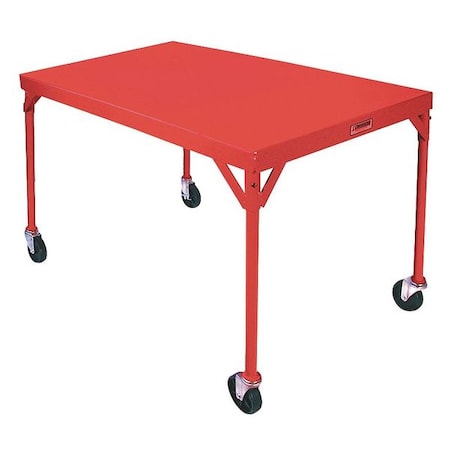 Mobile Fixed Work Table,Steel,54"W,30"D