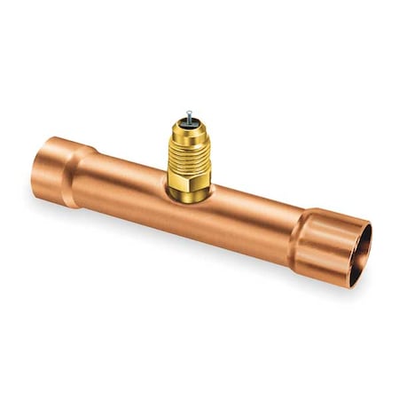 1/4" Access Valve Swaged Tee,PK3