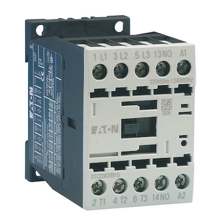 IEC Magnetic Contactor, 1NO, 240V AC, 3 P, Non-Reversing, Screw