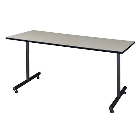 Rectangle Training Table, 60" W, 29" H, Laminate Top, Maple