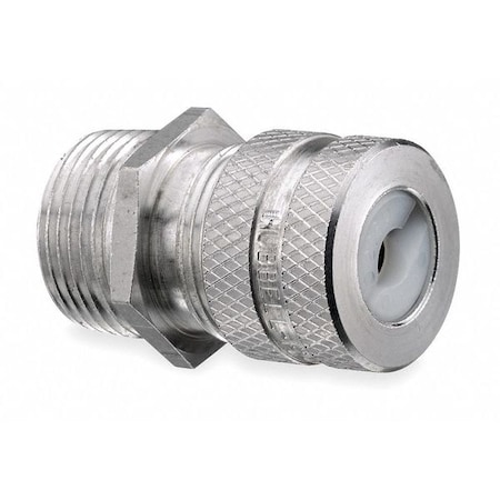 Liquid Tight Connector,1/2in.,Yellow