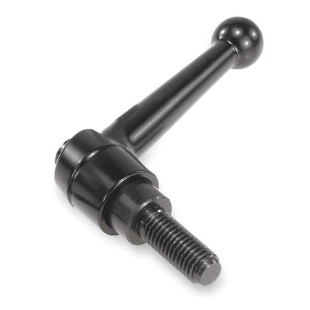 Adjustable Handle, Size: 2 M08X20 Zinc, Black Satin, Comp: Steel