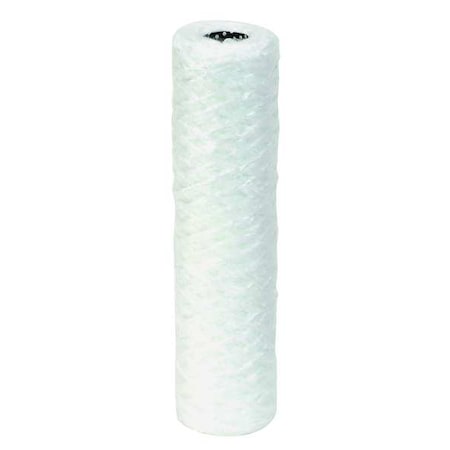 String Wound Filter Cartridge, 5 gpm, 5 Micron, 4-1/2" O.D., 9 7/8 in H, 6 PK