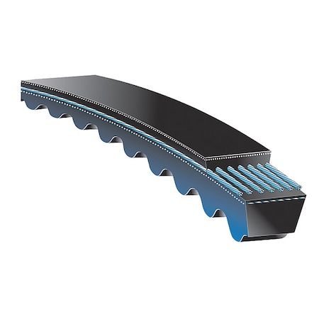 XPB1400 Cogged, Metric V-Belt, 1400mm Outside Length, 16 mm Top Width, 13mm Thickness, 1 Ribs