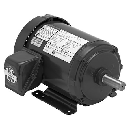 Three-Phase Metric Motor, 1 HP, 56 Frame, 208 to 230/460 Voltage, 1,725 Nameplate RPM