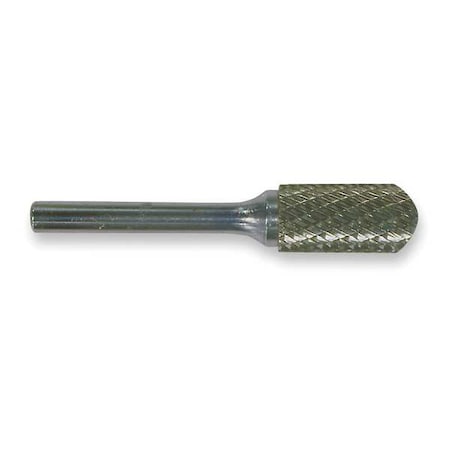 Carbide Bur,Cylindrical Ball,1/2,dbl Cut