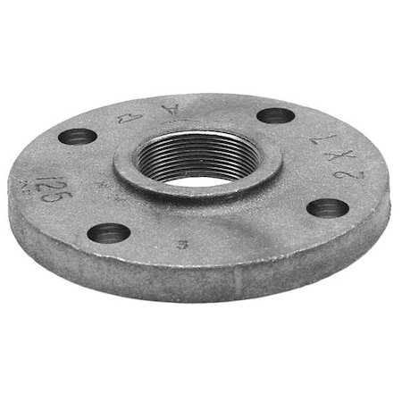 Reducing Companion Flange Reducing Companion Threaded Flange, 4" Pipe, Flanged x FNPT, Cast Iron