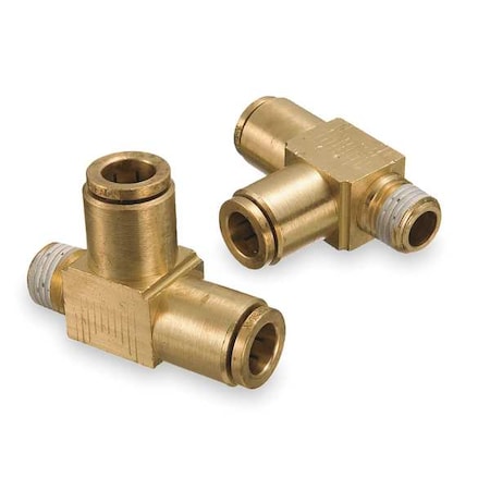 Tee, Brass, Tube 1/4", 1/4", Pipe 1/4"