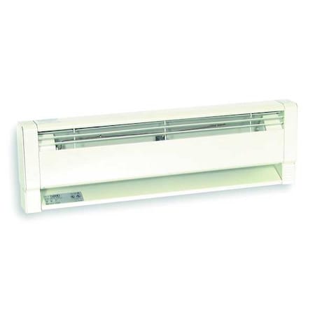 58" Hydronic Electric Baseboard Heater, White, 1250W, 120V