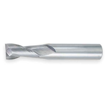End Mill,Carbide,3/8,2 FL,SGL Sq End,CC