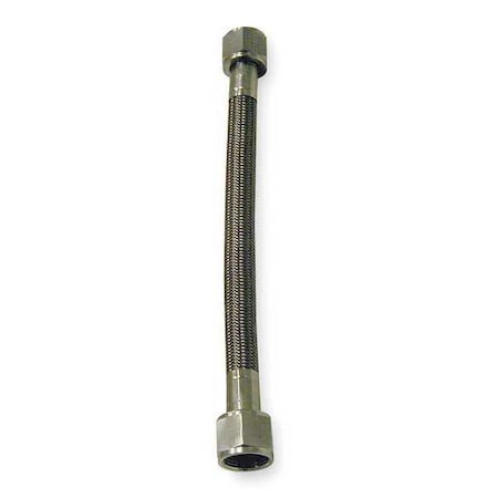 PTFE Hose,13/32 IDx18 L,Brass,2000 PSI