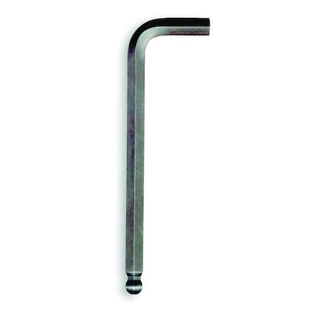 SAE Plain Ball Hex Key Hex Key, 9/64" Tip Size, 3 15/16 in Long, 51/64 in Short, 10 PK
