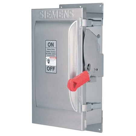 Fusible, Safety Switch, Heavy Duty, 600 V, 3PST, NEMA 3R