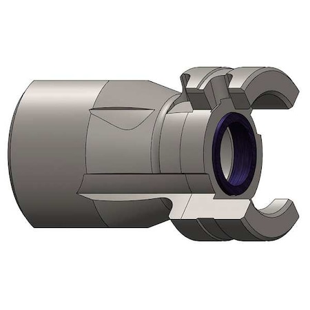 Female to Thor Nipple,(F)NPT,1/2,Steel