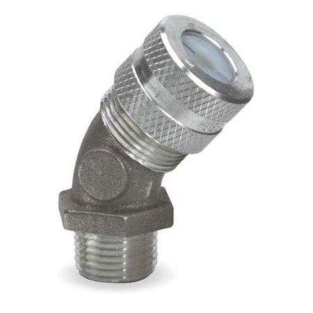Cord Connector,1/2 in.,45,Blue