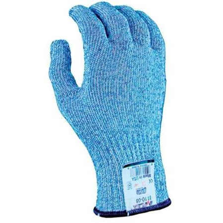 Cut-Resistant Glove, Cut Level A6 ,Uncoated ,Uncoated ,Smooth ,8