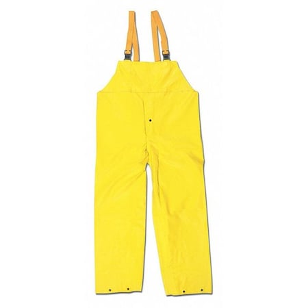 Concord .35Mm Neoprene Nyln Bib Over,3XL, Neoprene/Nylon, 33" Inseam, 54" Waist, Yellow, 3XL