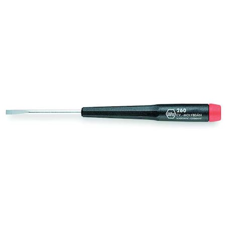 Prec. Screwdriver, Slotted, 3.0mm x 2 in.