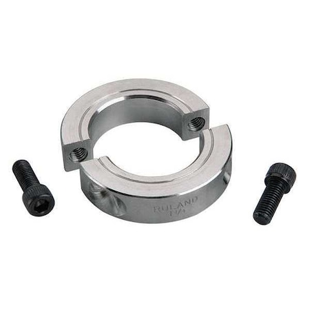 Shaft Collar, Clamp, 2Pc, 50mm, Alum