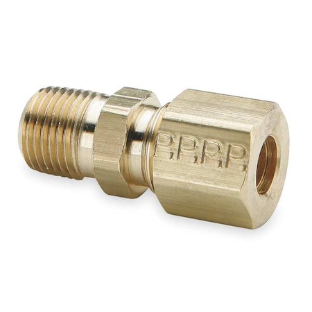 5/8" Compression x 3/8" MNPT Brass Connector 10PK