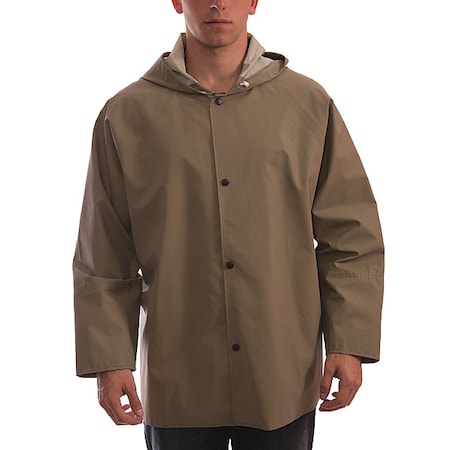 Magnaprene Flame Resistant Rain Jacket, Tan, XL