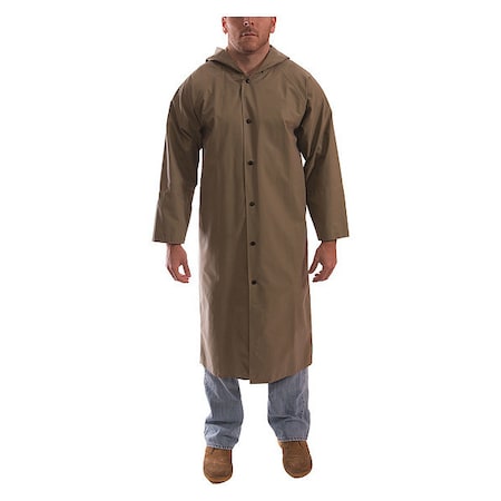 Magnaprene Flame Resistant Rain Coat, Tan, 4XL