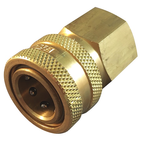 Hydraulic Quick Connect Hose Coupling, 303 Stainless Steel Body, Push-to-Connect Lock, ST Series