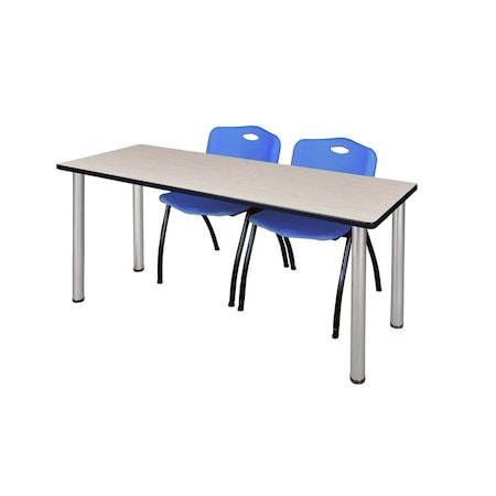 Rectangle Tables > Training Tables > Kee Table & Chair Sets, 66 W, 24 L, 29 H, Maple