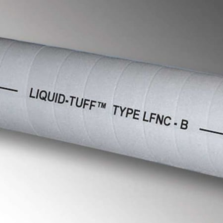 Liquid-Tight Corrugated Conduit, 1-1/2 in Trade Size, 50 ft, 9 in Bend, PVC, Gray