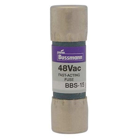 Midget Fuse, Fast-Acting, 1/2A, 600V AC, Non-Indicating, 10kA at 600V AC