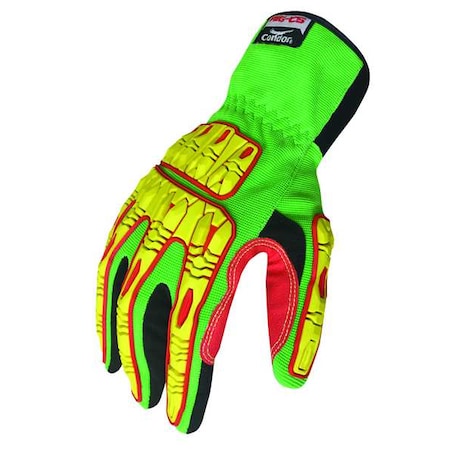 Impact Gloves,Size 2XL,Green,PR