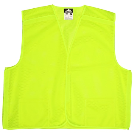 Safety Vest,Hi-Viz Lime,L