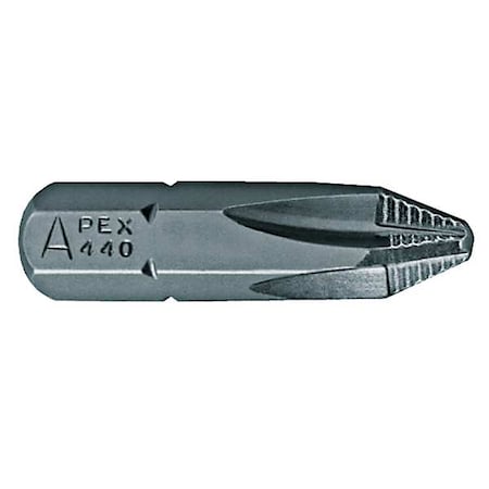 Torsion Bit,SAE,1/4",Hex,No 3,1",PK5